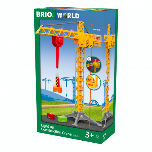 BRIO statybinis kranas su šviesomis, 33835