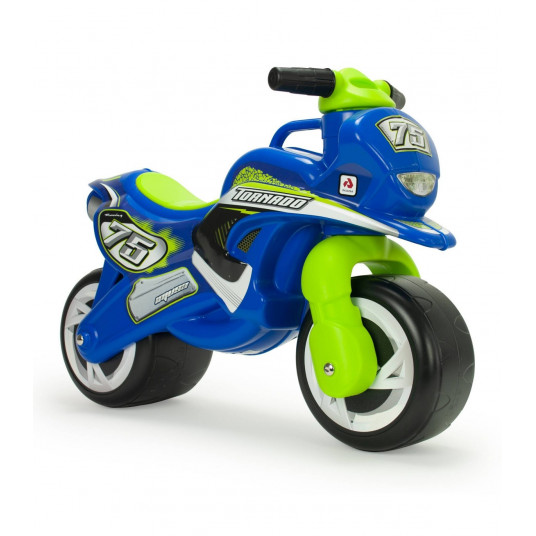 Balansinis motociklas INJUSA TUNDRA TORNADO MOTO RIDE-ON BLUE