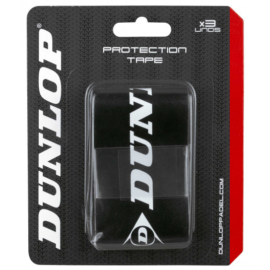 Padel raketės apsauga Dunlop PROTECTION TAPE 3-blister juoda