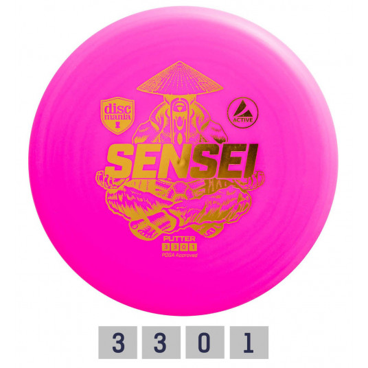 Diskgolfo diskas Putter SENSEI Active Pink