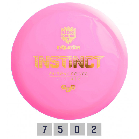 Diskgolfo diskas Fairway Driver NEO INSTINCT Evolution Pink