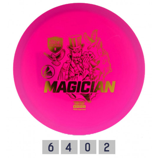 Diskgolfo diskas Fairway Driver MAGICIAN Active Pink