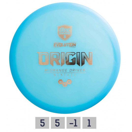 Diskgolfo diskas Midrange Driver NEO ORIGIN Evolution Light Blue