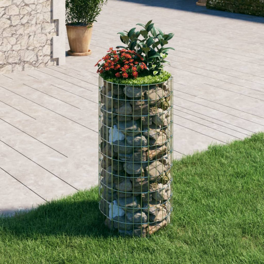  Gabiono lovelis, 50x100cm, galvanizuotas plienas, apskritas 