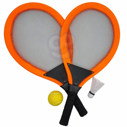 Didelės badmintono raketės vaikams, oranžinės