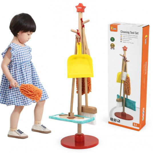 Medinių valymo įrankių rinkinys - Viga Toys