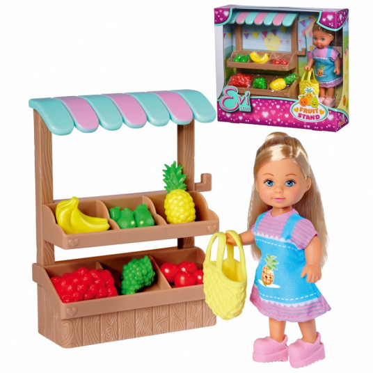 Lėlytė Evi maisto produktų turguje