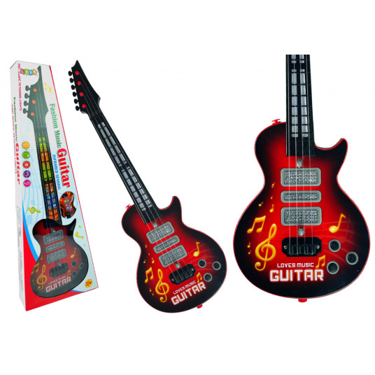 Vaikiška elektrinė gitara, raudona