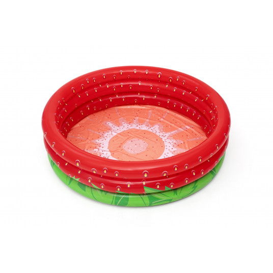 BESTWAY pripučiamas baseinas vaikams Sweet Strawberry, 1.60mx 0.38m, 51145