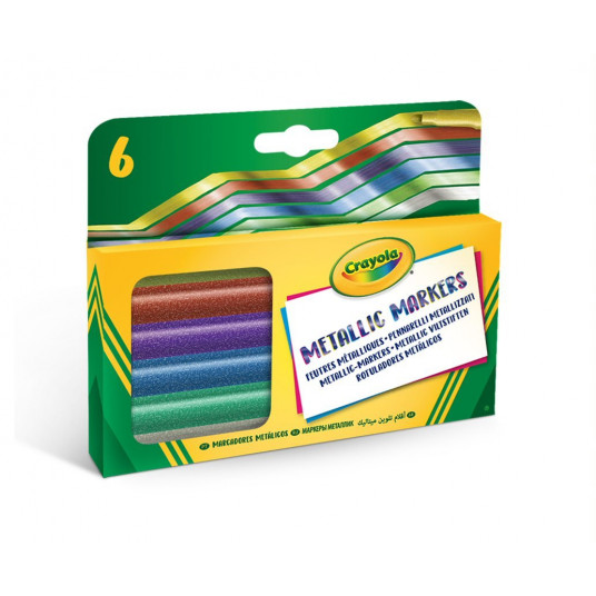 CRAYOLA Žymekliai „Metallic“, 6 vnt.