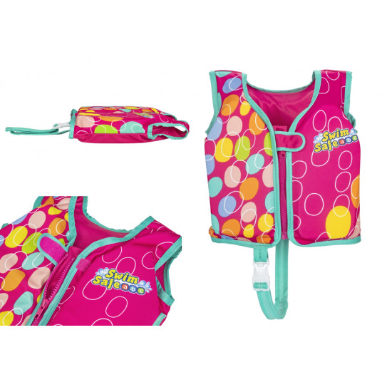 Bestway plaukimo liemenė 56 cm, rožinė