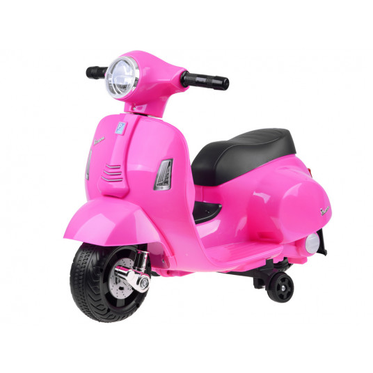 Vaikiškas elektrinis motociklas - Vespa, rožinis