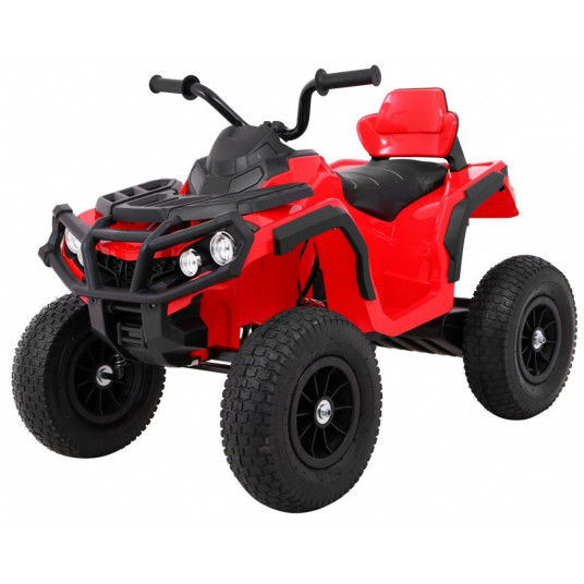 Keturratis Quad ATV su pripučiamomis padangomis, raudonas