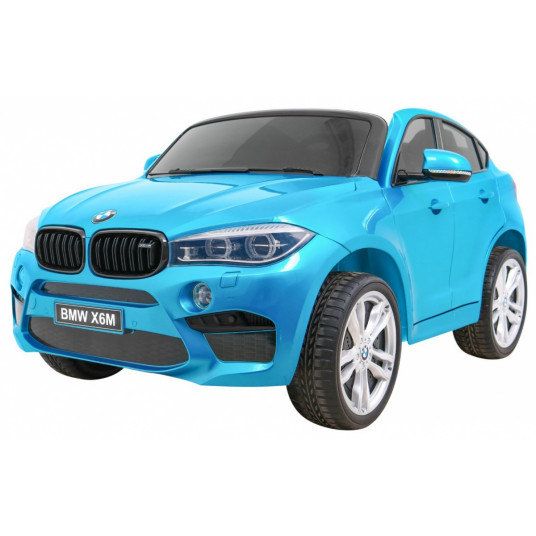 Vaikiškas dvivietis elektromobilis BMW X6M XXL, mėlynas lakuotas