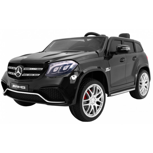 Dvivietis elektromobilis Mercedes Benz GLS 63, juodas lakuotas