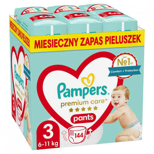 Sauskelnės PAMPERS Premium Care 3 (6-11kg) 144vnt
