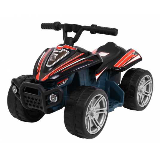 Vaikiškas elektrinis keturratis Little Monster, juodas