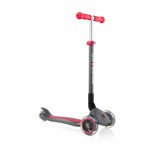 GLOBBER paspirtukas Primo Foldable, pilkas-raudonas, 430-120-2