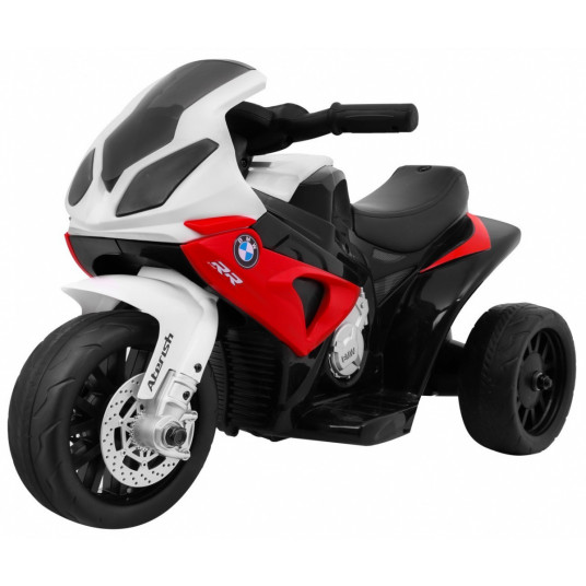 Elektrinis triratis motociklas BMW S1000 RR MINI, raudonas