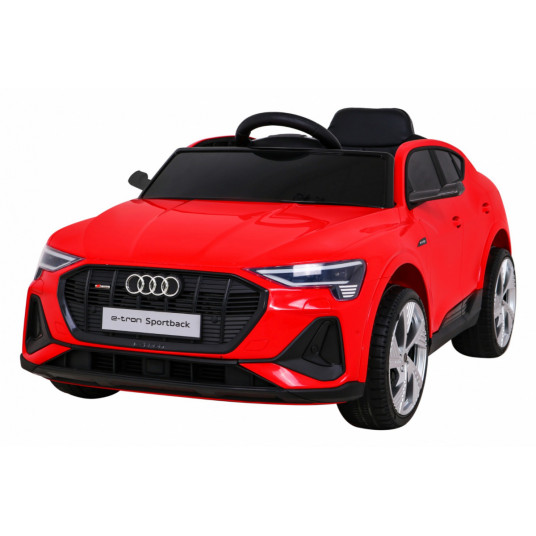 Elektromobilis Audi E-Tron Sportback, raudonas