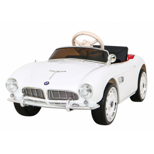 Elektromobilis BMW 507 Retro, baltas