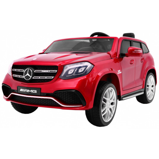 Elektromobilis Mercedes Benz GLS 63 AMG 4WD dažytas, raudonas