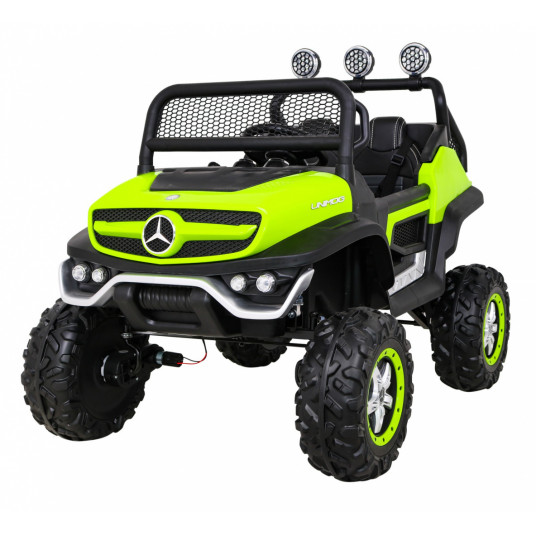 Elektromobilis Mercedes BENZ UNIMOG, žalias