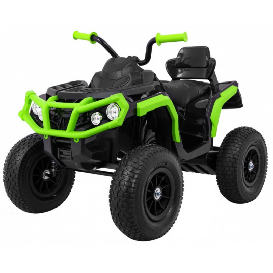 Elektrinis keturratis ATV Air Wheel, juodas, žalias