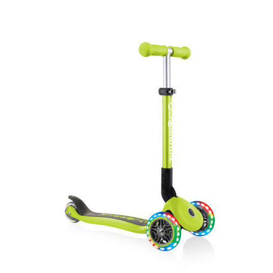 GLOBBER paspirtukas Junior Foldable Fantasy Lights, žalias, 437-106