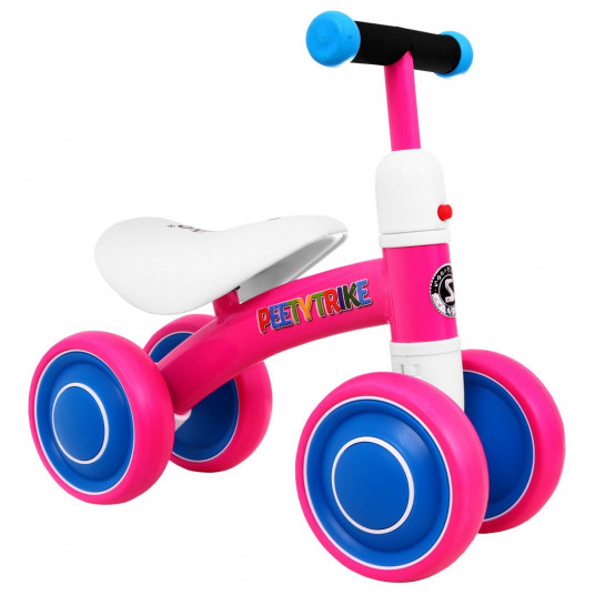 Keturratis balansinis dviratis PettyTrike Z7, rožinis