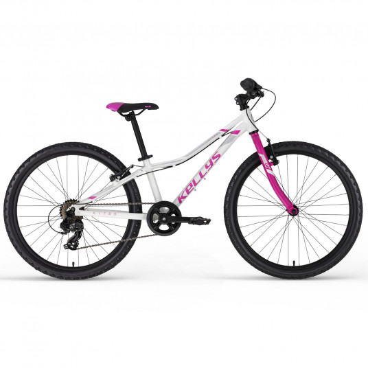 Dviratis KELLYS Kiter 30 24" dydis 11" (28cm) (balta/rožinė)