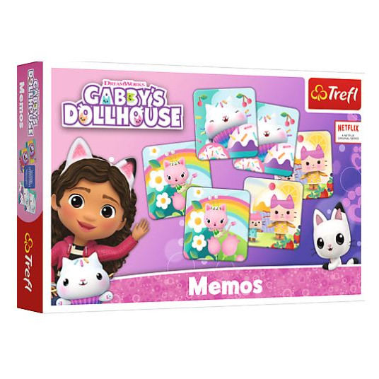 TREFL GABBY´S DOLLHOUSE Žaidimas Memo "Gabby´s Dollhouse“