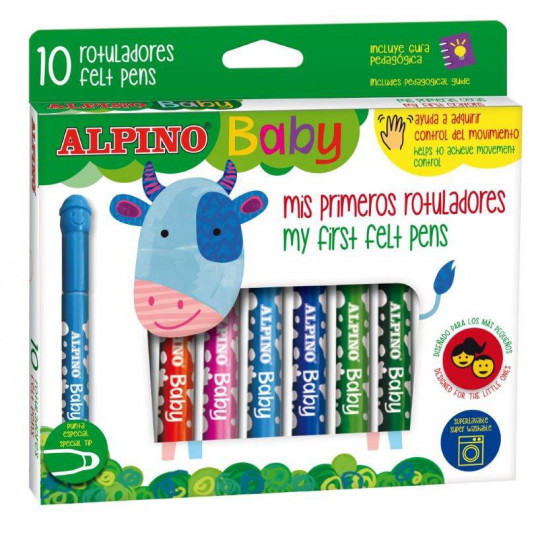Flomasteriai ALPINO Baby 10sp