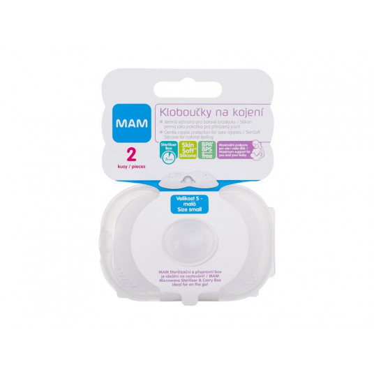 Breast Pads MAM Nipple Shields S, 2pc