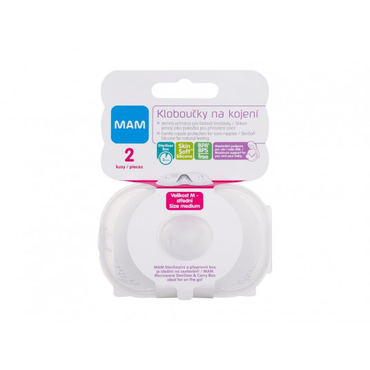 Breast Pads MAM Nipple Shields M, 2pc
