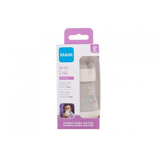 Kūdikių buteliukas MAM Easy Start Anti-Colic 0m+ Linas, 160ml