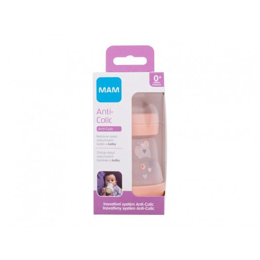 Kūdikių buteliukas MAM Easy Start Anti-Colic 0m+ Nude, 160ml