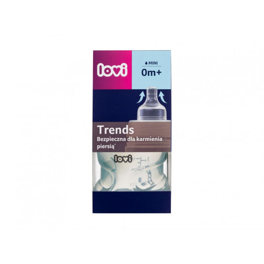 Buteliukas kūdikiui LOVI Trends Bottle 0m+ Green, 120ml