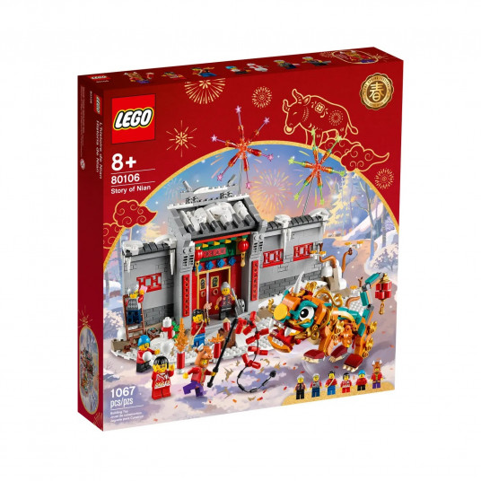 Lego, Lego , Story of Nian, Construction Set, 80106, For Boys & Girls, Unisex, 8+ years, 1067 pcs