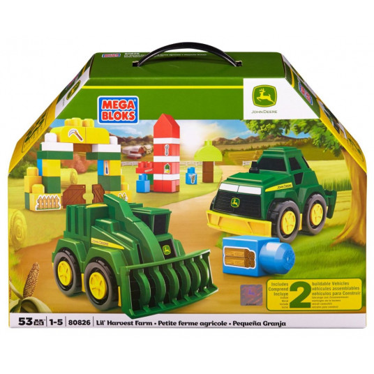 Mega Bloks, John Deere , Lil` Harvest Farm, Construction Set, 80826, For Boys