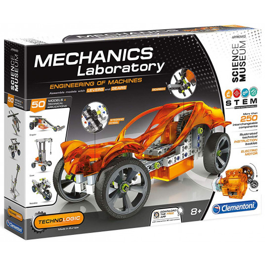 Clementoni, Mechanics Laboratory, Engineering Of Machines, Construction Set, For Boys, 8+ years, 250 pcs