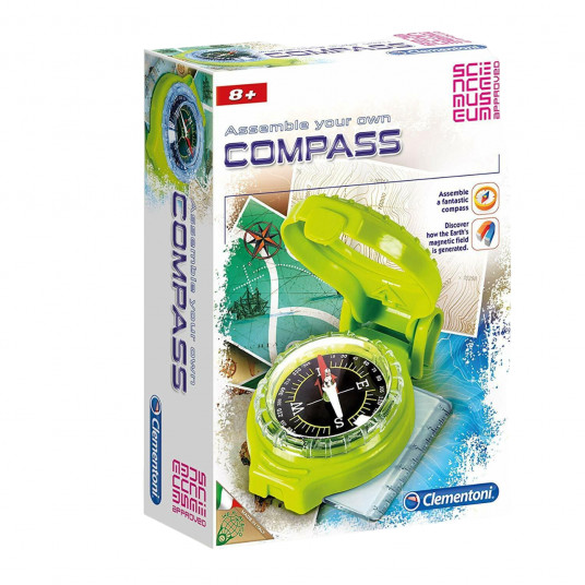 Clementoni, Science Museum, Compass, Construction Set, 61273, For Boys & Girls, 8+ years