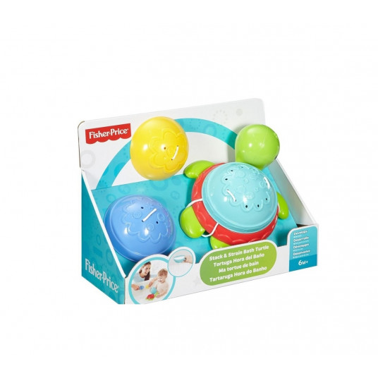 Fisher Price, Stack & Strain, Bath Turtle, Unisex, 6+ months