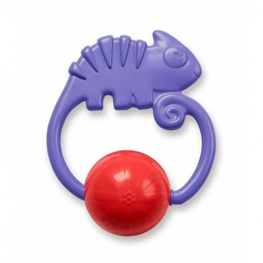Fisher Price, Chameleon,  Rattles With Teething Toy 2-In-1 , Unisex, 3+ months