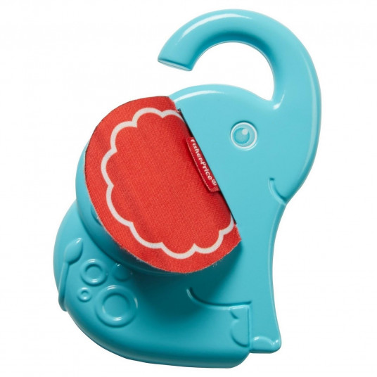 Fisher Price, Elephant Peek, Play Mirror With Hands-On Activities,  Rattles With Teething Toy 2-In-1 , Unisex, 3+ months