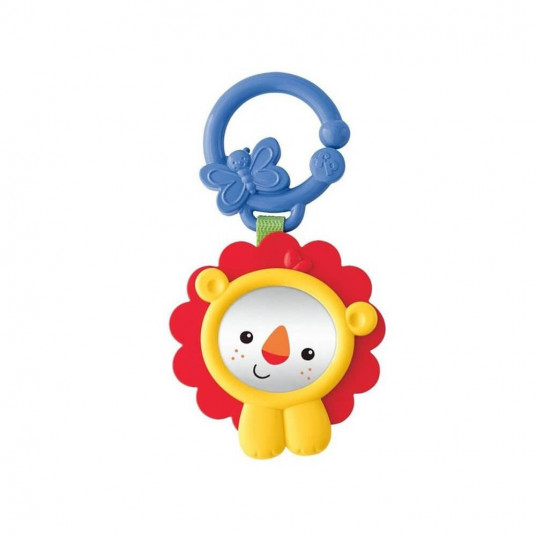 Fisher Price, Lion, Play Mirror With Hands-On Activities, Teething Toy, Unisex, 3+ months