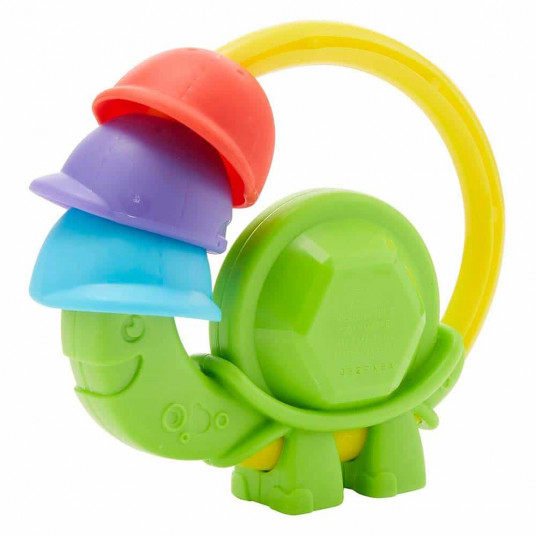 Fisher Price, Turtle Clacker,  Rattles With Teething Toy 2-In-1 , Unisex, 3+ months