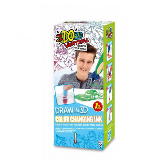Ido3D, Colour Changing, 1 Color Change Vertical Pen, Drawing Playset, For Boys, 8+ years