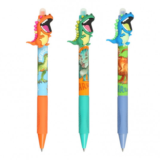 Rašiklis DINO KIDS Line 0.5mm rašau-trinu
