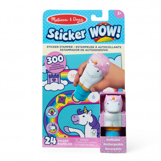 MELISSA & DOUG „Sticker WOW!“ veiklos knygelė „Vienaragis“